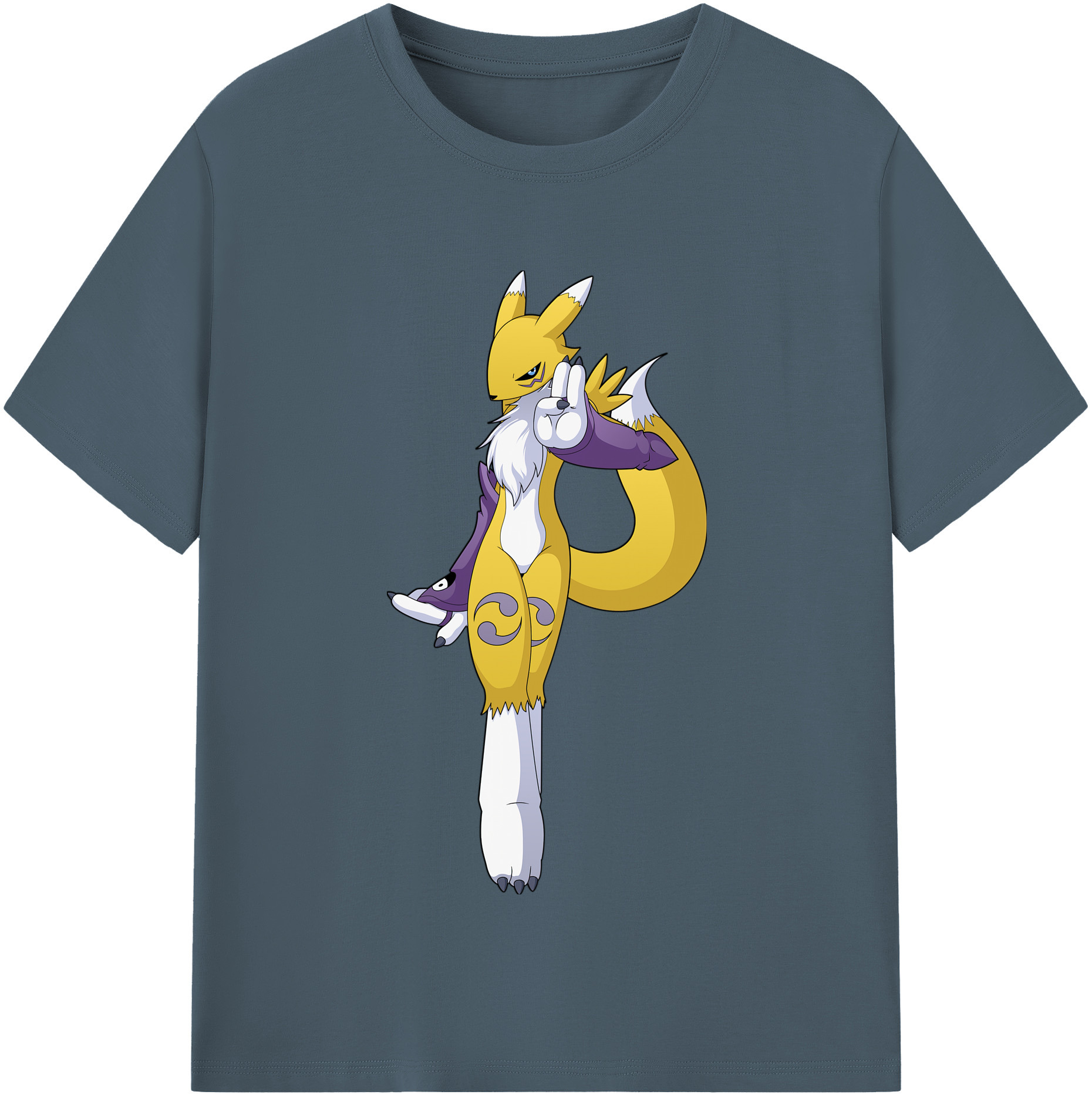 （画像用） Digimon デジタルモンスター/デジモン 綿100％半袖Tシャツ（フロントプリント）